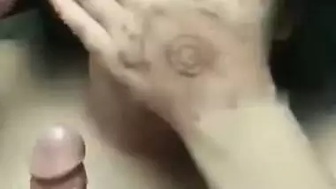 Big boob Kolkata slut gives an Indian blowjob and drinks cum