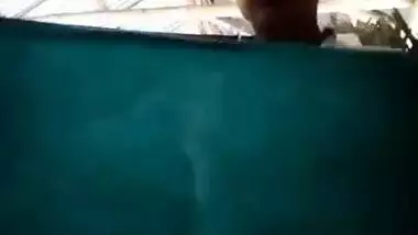 Tempting Desi mom flashes saggy tits and gets dressed in the barn