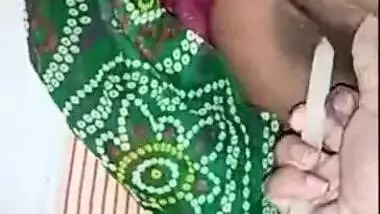 Desi Bhabhi anal poking with a candle
