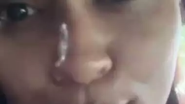 Girlfriend huge boobs shown on video call to boyfriend