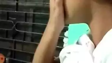 Cute Gf Shows boobs on VC