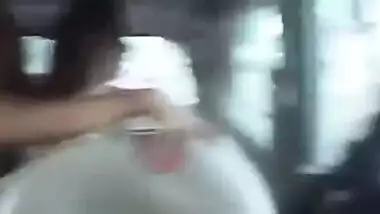 Desi Indian frustratedBhabhi's stripped in running car