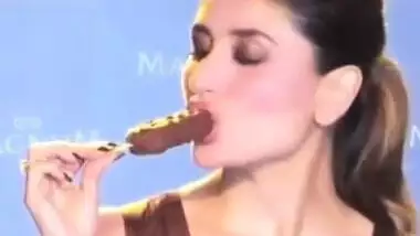 Kareena Kapoor Loves Licking Suckin her Chocolate Ice Lolly 