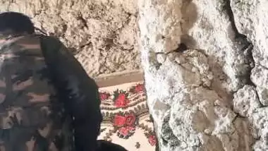 Pashto bhabhi fuck in standing position in rock house