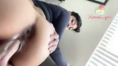 Riding My Roomates Cock With My Creamy Pussy Until He Cant Hold On Any Longer